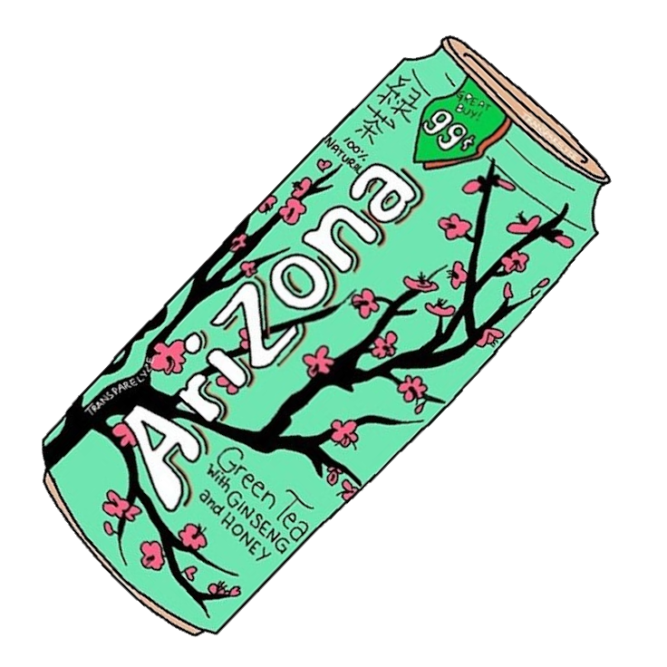 arizona green tea can